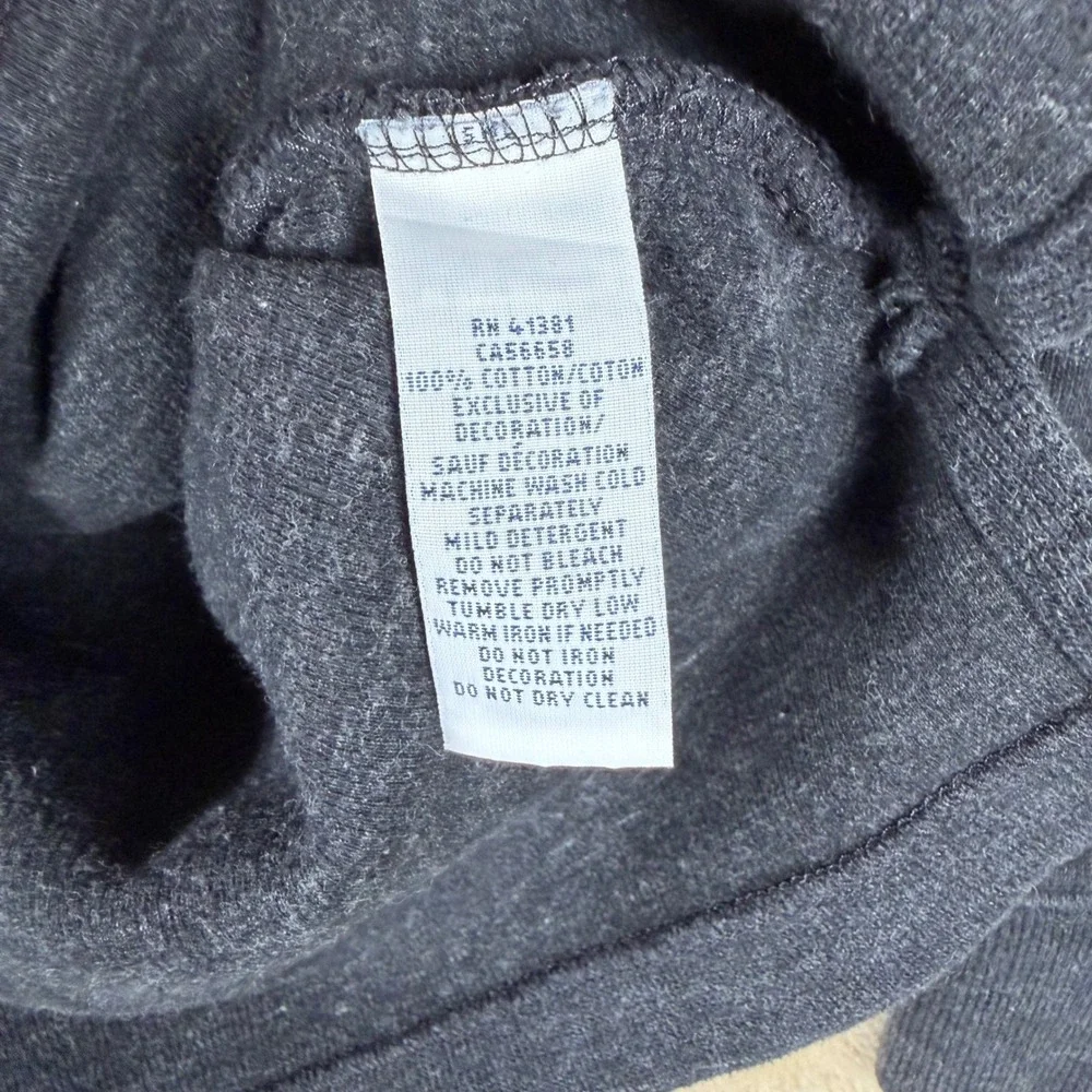 Polo Ralph Lauren Mens Large Gray Cotton Quarter Zip Pullover Sweater Pony Logo